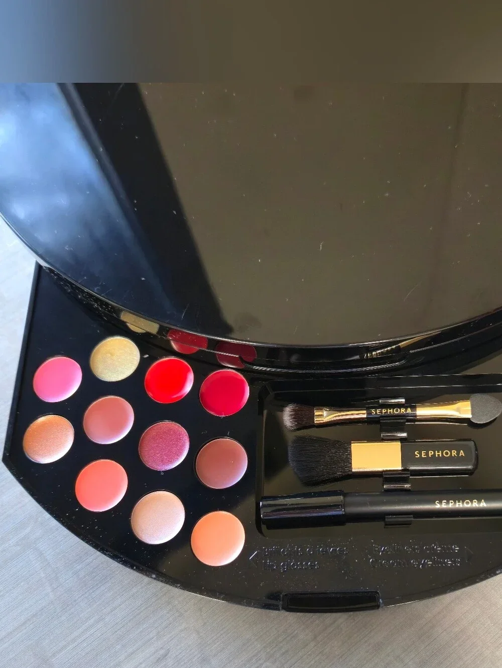 Sephora Wild Wishes Eyeshadow & Lip Palette — Pink, Red, Gold, Brown